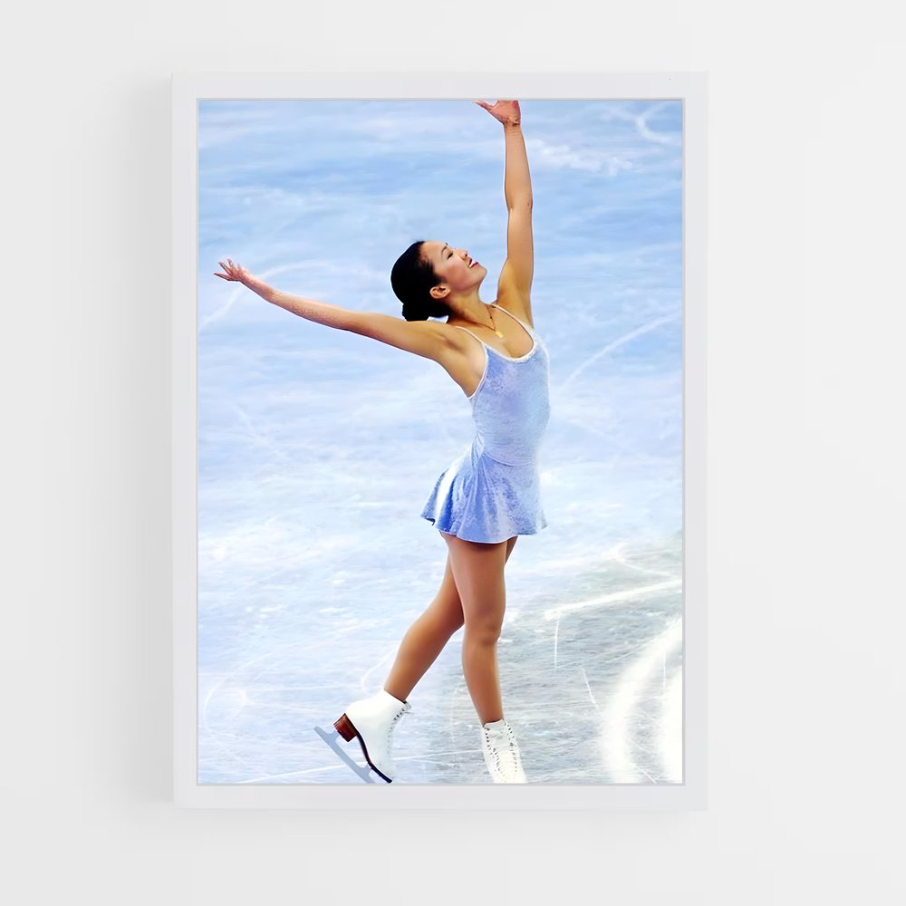 Poster Michelle kwan patinages – affiche Patinage artistique (vue 3)